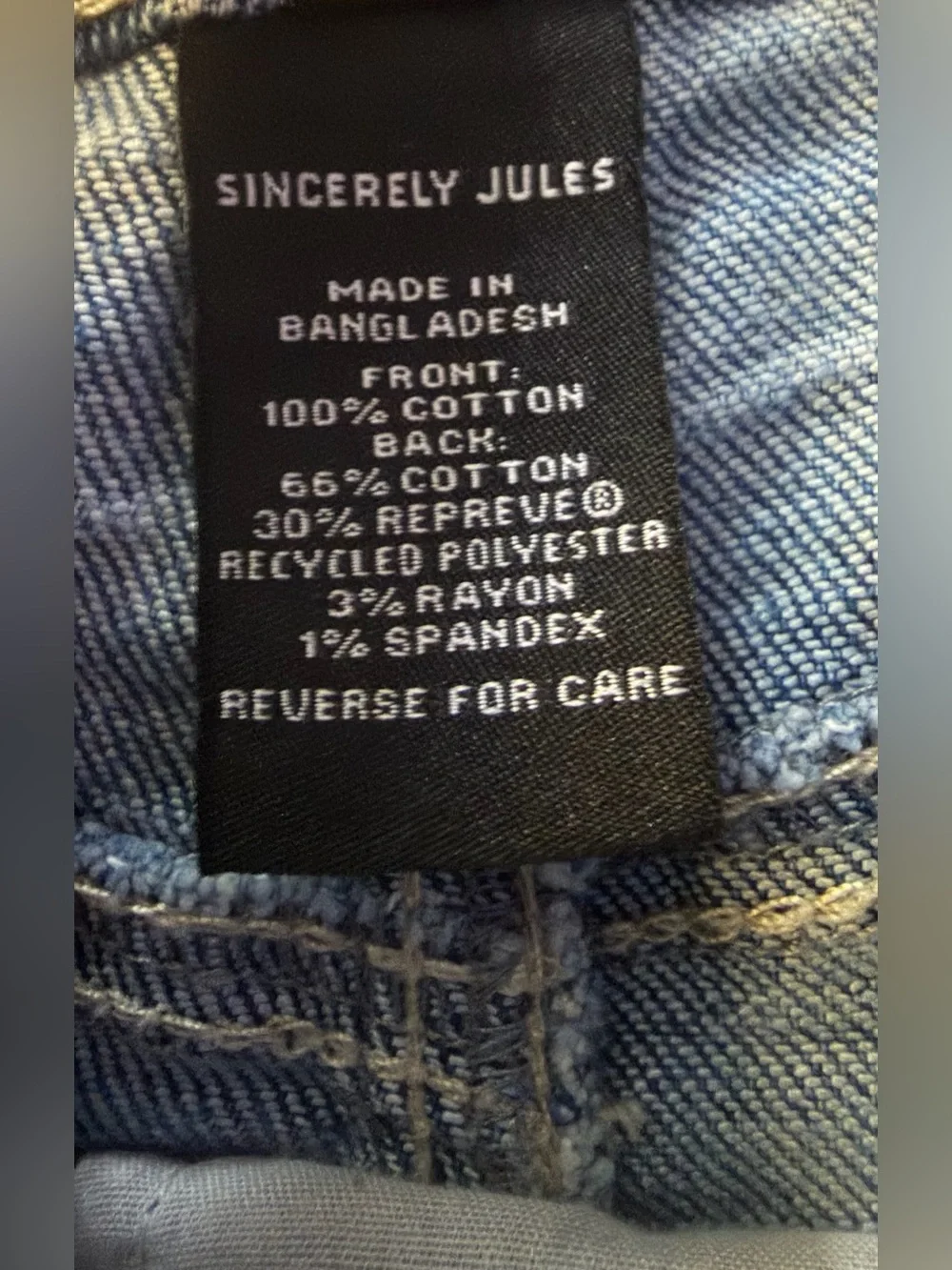 Sincerely Jules Denim Jorts Size 29 Longline Bermuda Shorts Raw Hem High Rise